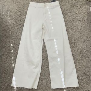 White Zara Marine Straight jeans